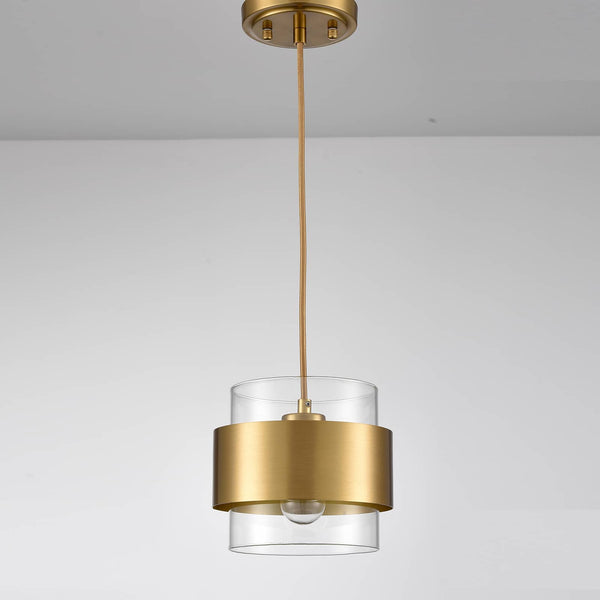 Modern Brass Kitchen Pendant Light Adjustable Hanging Light